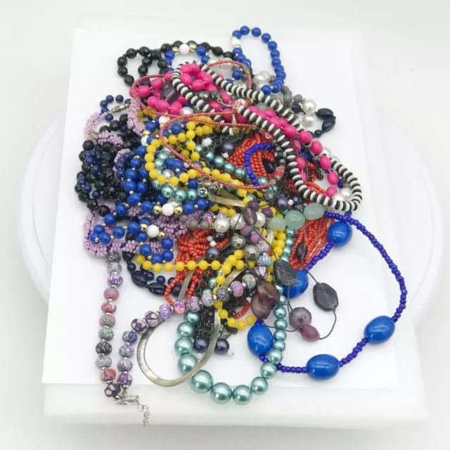 Costume Jewellery  Wear Craft Upcycle Resell Harvest Dress Up Necklaces Bundle