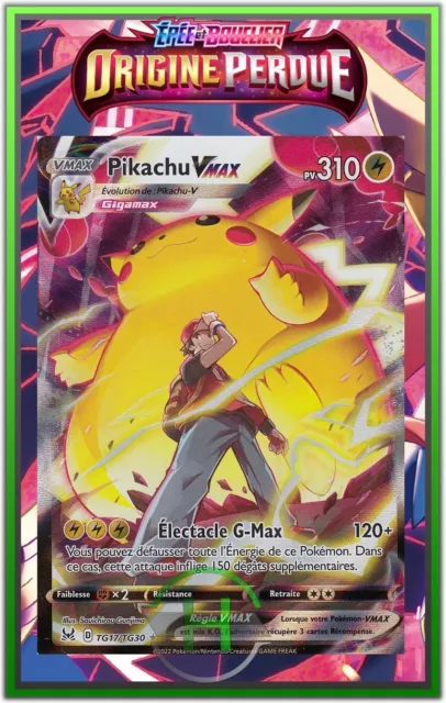 Pikachu Vmax - EB11:Origine Perdue - TG17/TG30 - Carte Pokémon Française Neuve