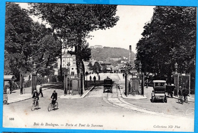 Cpa 92 Bois De Boulogne - Porte Et Pont De Suresnes
