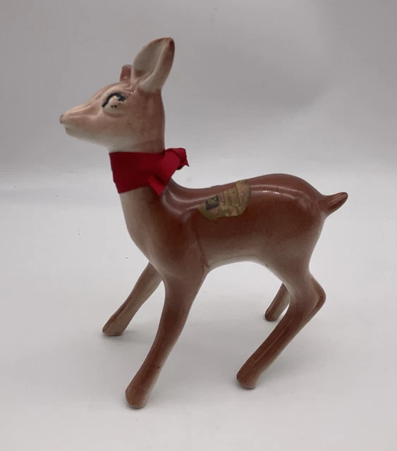 Vintage 1906s Rynbende Cherry Brandy Deer Novelty Ceramic Bottle