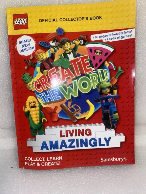 Lego Living Amazingly Book Album Complete 2020 Sainsbury's Create the world Card