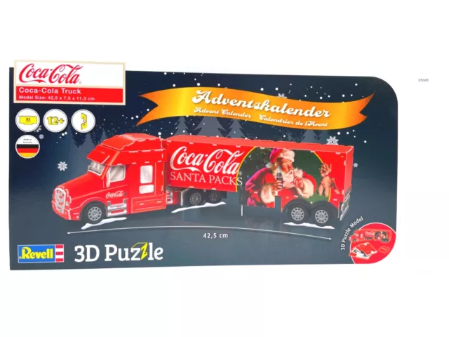 Adventskalender Coca Cola Truck || 3D Puzzle - Revell Weihnachten #5000306