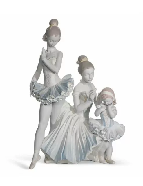 NEW IN BOX FROM SPAIN Lladro #1893 Love for Ballet Dancers LE500. 32”Hx22”Wx20”L