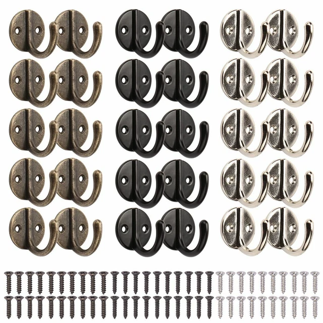 10 Rustic Cast Iron Coat Hat Wall Hooks Restore School Farm Towel Bath Kitchen