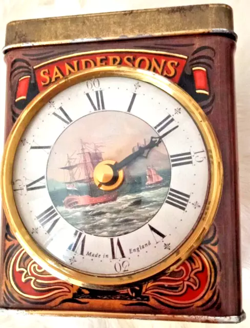 SANDERSONS ROGER LASCELLES CLOCKS of LONDON 19th OROLOGIO SCATOLA CONTENITORE TÈ