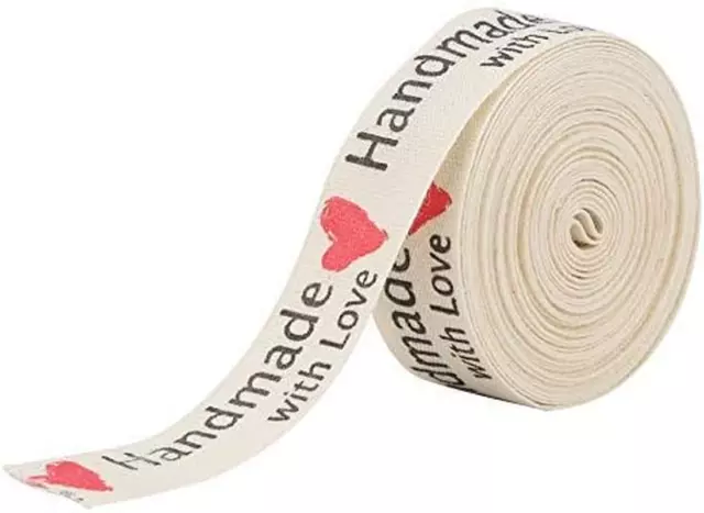 5 Yards Cotton Ribbon, 1,5 Cm Breite Geschenk Vorhanden Paket Supply Kleidung La
