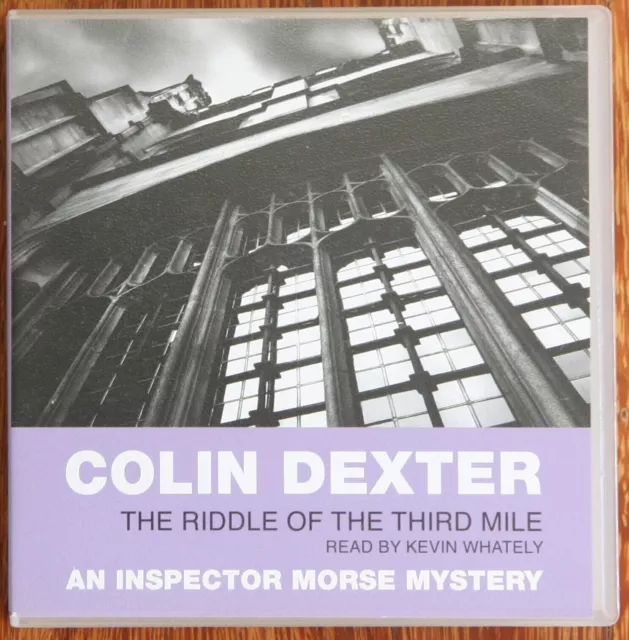 THE RIDDLE OF THE THIRD MILE - by Colin Dexter audiobook cd