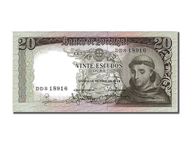 [#250984] Banknote, Portugal, 20 Escudos, 1964, 1964-05-26, UNC