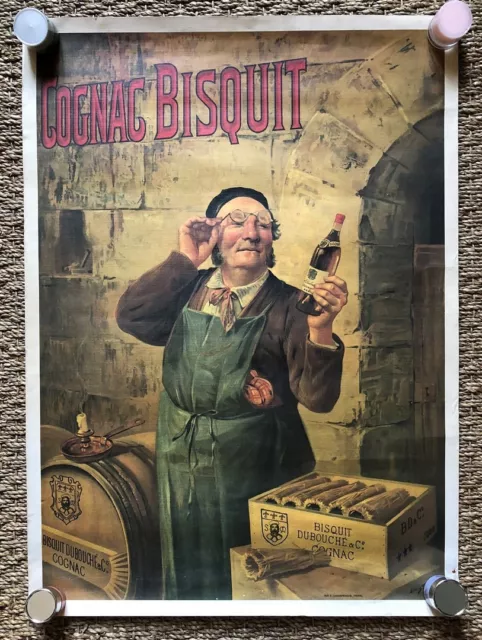 Affiche Cognac Bisquit Dubouché par Louis Tauzin -  Imp. Champenois