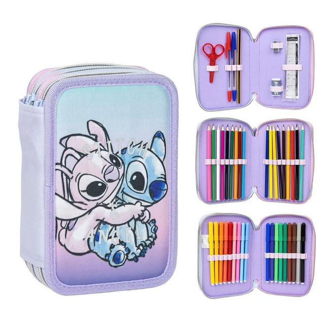 MPXEAVG Astuccio Scuola 2 in 1 in Morbido Silicone, Astuccio Silicone, Astuccio Telescopico, Chiusura con Cerniera, Graziosi Articoli Scolastici per Adolescenti (Gatto blu