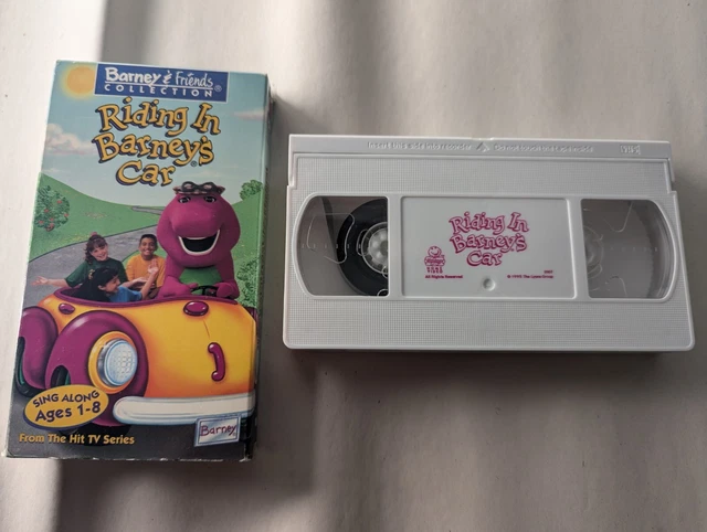 RIDING IN BARNEY'S Car VHS Tape 1995 Barney & Friends Collection Sing ...