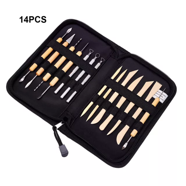 14pieces Easy-to-Shape Polymer Clay Tools With Smooth Line And Round Edge ABS