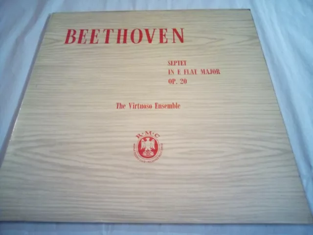 VIRTUOSO ENSEMBLE Beethoven - Septet In E Flat Major Op. 20 LP VINYL Vgc+ CM6