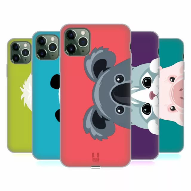 HEAD CASE DESIGNS PEEKING ANIMALS GEL CASE & WALLPAPER FOR APPLE iPHONE PHONES