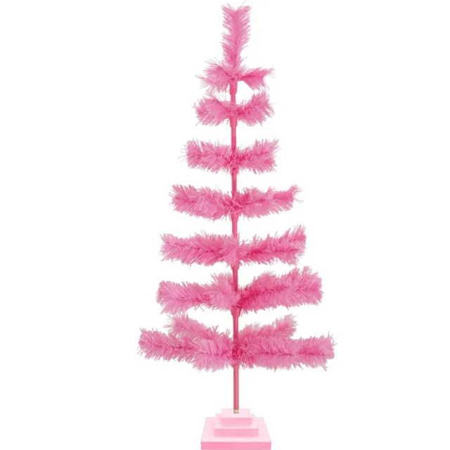 18'' Mardi Gras Tinsel Tree Christmas Holiday Tree 1.5FT Table-Top