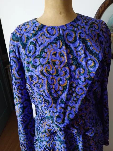 Superbe!!!!! robe vintage CARVEN T40 en soie doublée  Très bel état. 2