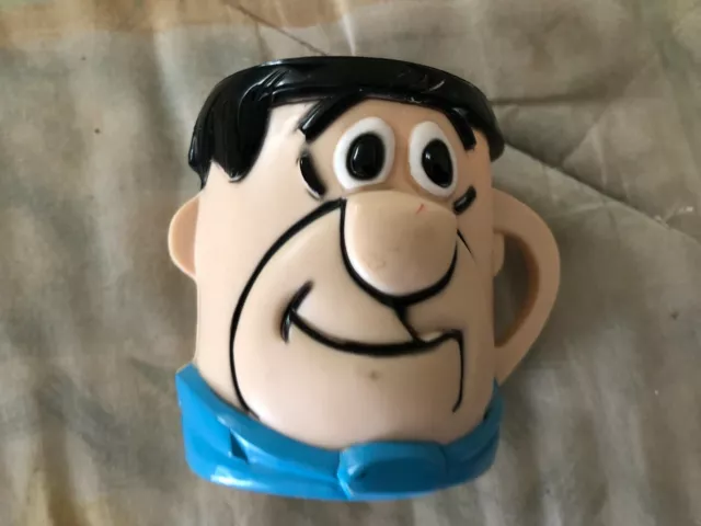 Vtg The Flintstones Vitamins cup~1979~multiple brand Vitamin Fred