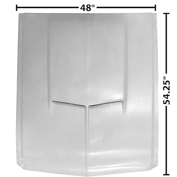 1967~1968 Mustang Hood SMC Fiberglass Scoop Style w/Steel Frame Dynacorn 3641U