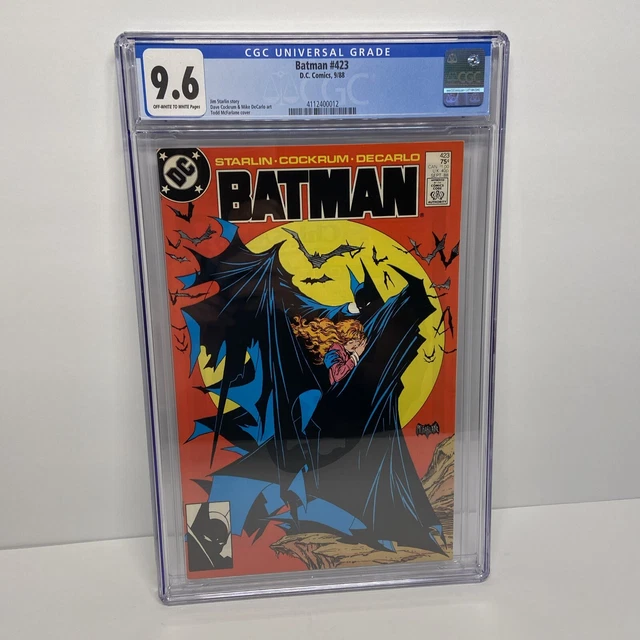 Batman #423 1st Print CGC 9.6 NM+ White Pages Todd McFarlane DC Comics 1988