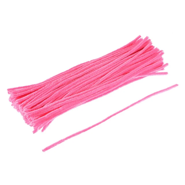 Pipa Pulizia Ciniglia Steli 30cm/12 Pollici,Caldo Rosa pz 100