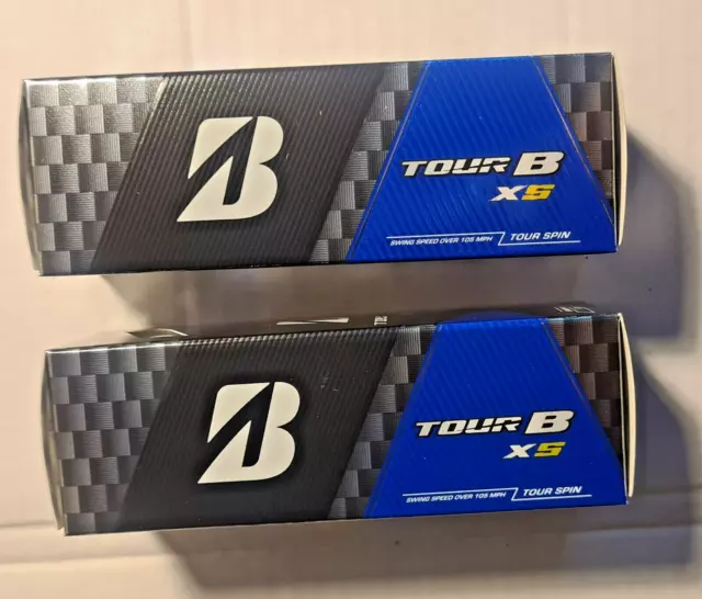 NEW Two Sleeves BridgeStone Tour B XS golf balls (6 balls) -Tour spin & Distance