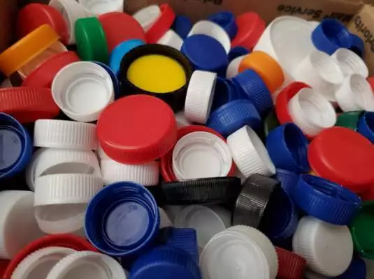 PLASTIC CAPS-Assorted Colors Arts & Craft Supplies Recycled Lids ColoredProject