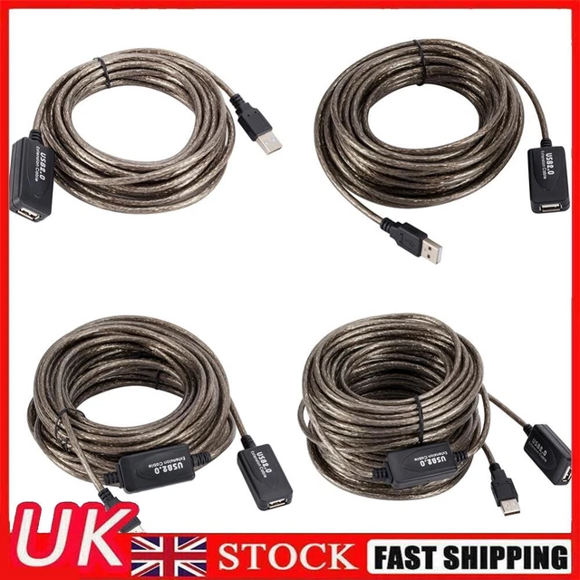 USB Male to Female Active Repeater Extension Extender Cable Cord USB Adapter