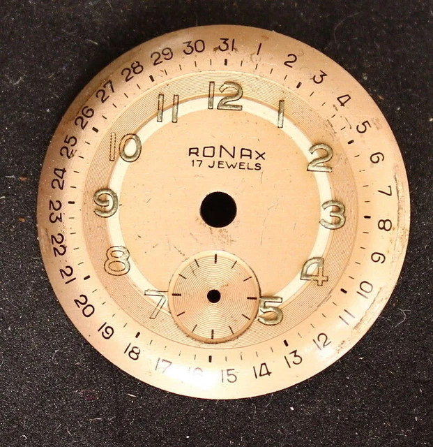 Montre De Poche Mécanique Ancienne RONAX – Cadran Argenté – Mouvement Manuel – Homme