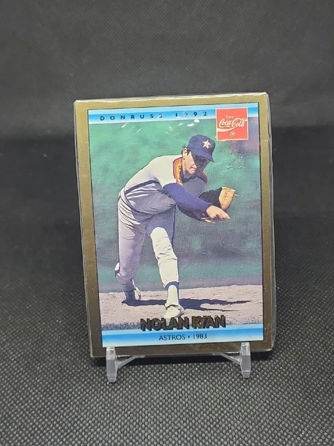 1992 Donruss Coca-Cola Coke NOLAN RYAN Astros 1983 #17 HOF - Sealed (1)