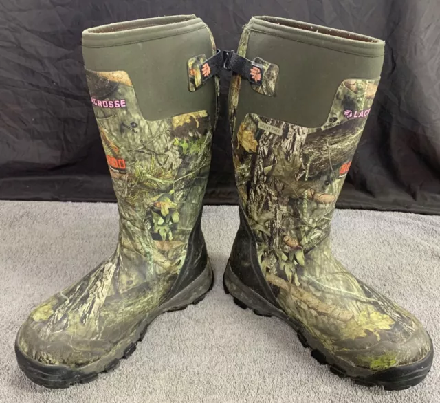 Womens LaCrosse AlphaBurly Pro 15" Mossy Oak BreakUp Country Hunting Boots Sz 9