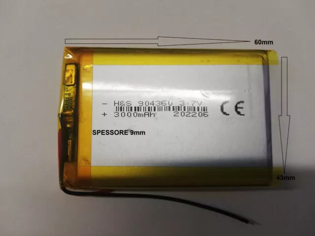 batterie a litio ricaricabili 3.7 v 3000mha basso drenaggio dispositivi elettric