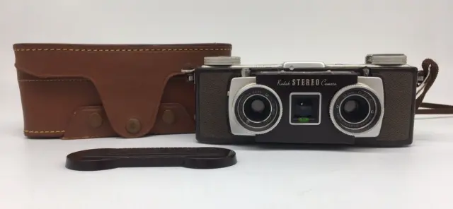 VTG Kodak Stereo Camera W/ Double Anaston 35MM F3.5 Lens & Case 1954-59