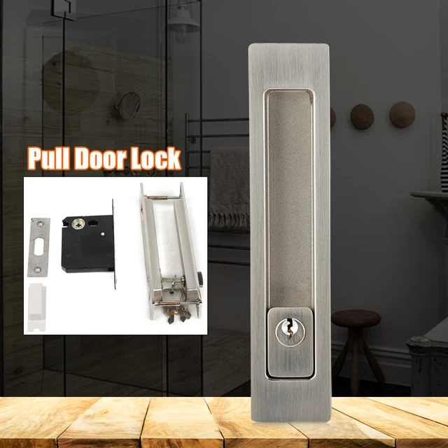 GENERIC RECESSED SLIDING Pocket Door Bathroom Hall Privacy Lock Pull