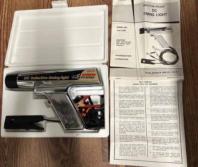 VTG PENSKE TIMING LIGHT 244.2138 W/Case, Sleeve and Instructions FAST FREE SHIP