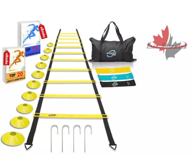 Agility Ladder Training Equipment Improves Speed Power and Strength with 10 Cone 2