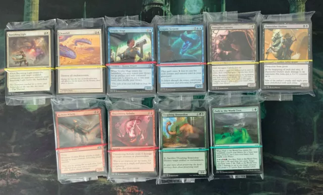 MTG Magic the Gathering 100 Uncommons Bulk Lot [Free P&P, Choose Your Colour]