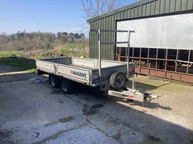 NUGENT FLATBED TRAILER F3717. 2021. Excellent Condition. £3325 +Vat £ ...