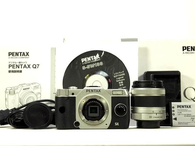 Pentax Q7 Digital Camera Silver 02 Standard Lens 2841Shots w/ Box [Exc+++] #Z77A