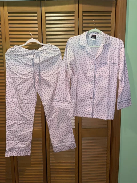 Bed Head Pajamas Set Exclusively For Neiman Marcus Small Pink Gray Dots Bed Head Pajamas Set Exclusively For Neiman Marcus Small Pink Gray Dots