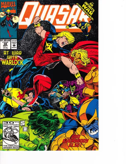 Quasar #38 Thanos! Infinity War crossover! FREE SHIPPING @ $30 in USA!