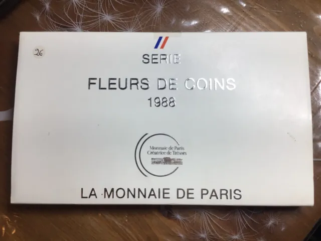 Coffret FDC FRANCE MONNAIE DE PARIS FDC 1988