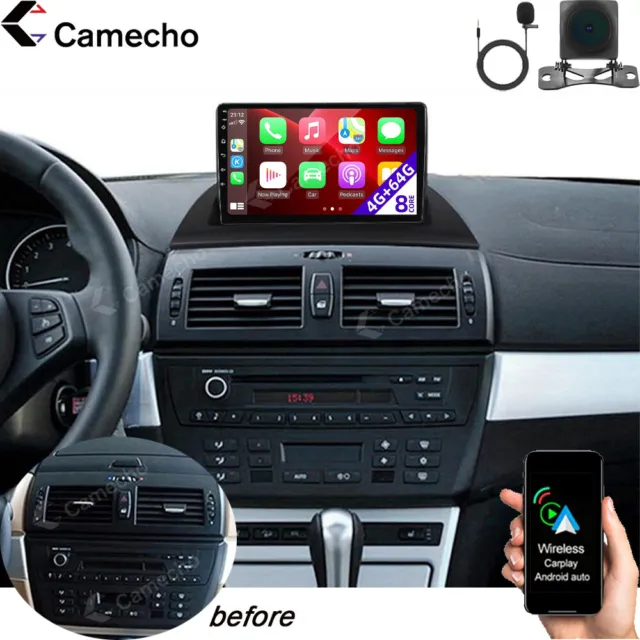 Für BMW x3 E83 04-12 Autoradio 9" Android 13 GPS NAVI WIFI Carplay 64GB + Kamera