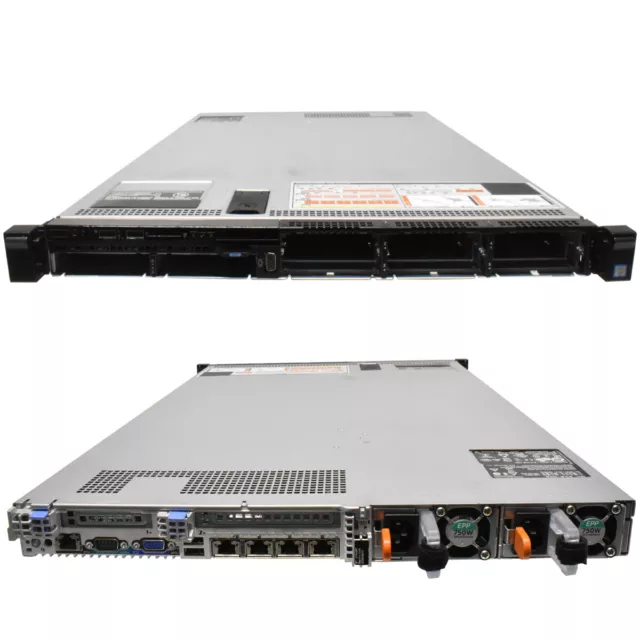 Server rack Dell PowerEdge R630 2x E5-2680 v4 128 GB DDR4 RAM 8 alloggiamenti 2,5" H730mini