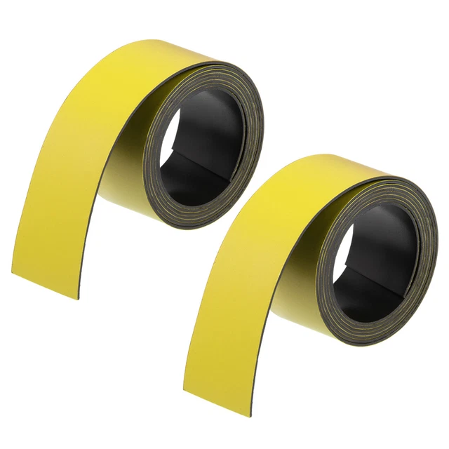 2 Pz Asciutto Cancella Flessibile Magnetico 3.3 Piedi Magnetico Foglio Giallo