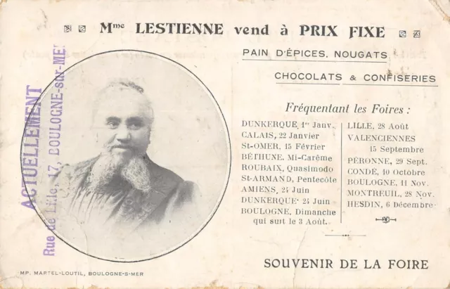 CPA 62 BOULOGNE SUR MER Mrs LESTIENNE SOUVENIR DE FAIR