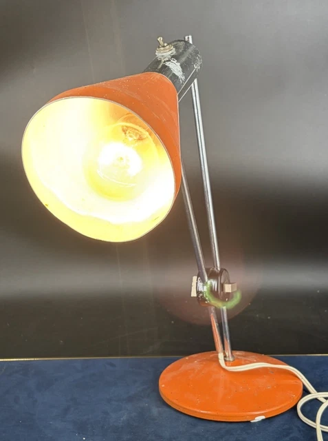 Rare Ancienne Lampe De Bureau Space Age Designer Du Milieu Du Siècle