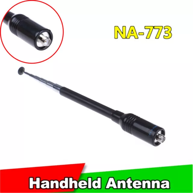 Handheld dual band nagoya na-773 sma-f antenna uv-5r 5re b5 b6 two way ra-tz