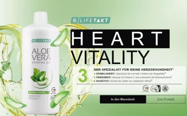 LR Aloe Vera Drinking Gel Intense Sivera Vitamin C, Honig und Brennnessel-Extrak