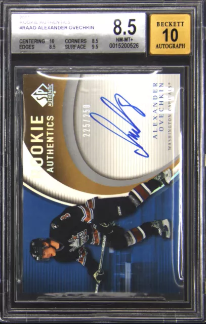 2005 Upper Deck SP Alexander Alex Ovechkin Rookie Autograph Auto 225/250 BGS 8.5