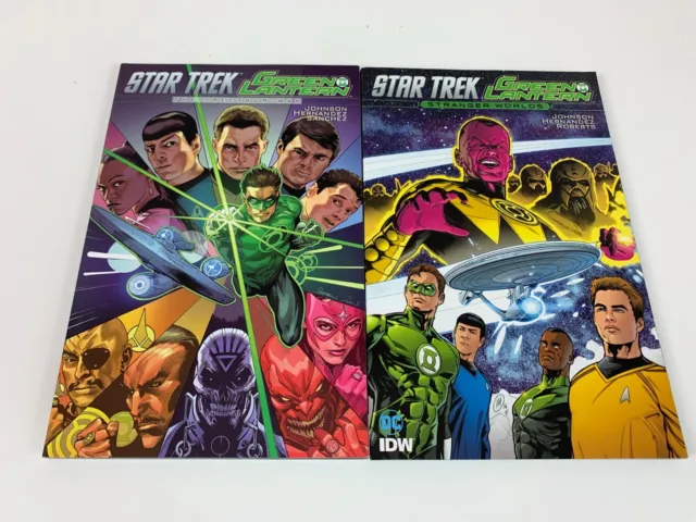 Star Trek Green Lantern Graphic Novel Comic Book Stranger Worlds & Spectrum War